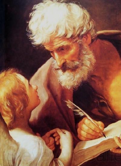 Guido Reni St Matthew and the angel France oil painting art